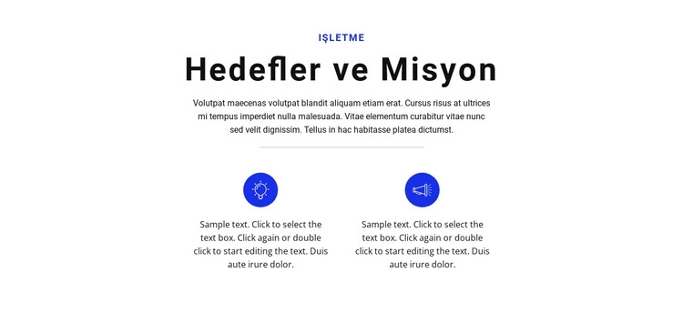 Hedef belirle ve git Web Sitesi Şablonu