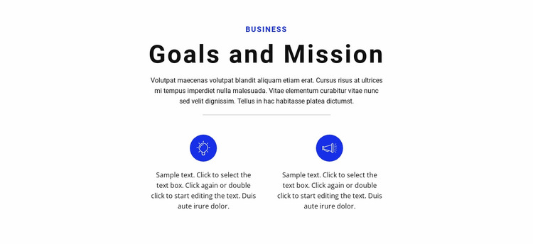 Set goals and go Website Builder Templates