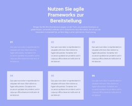 Benutzfertiges Website-Design Für Sechs Texte Zum Thema Wirtschaft