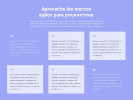 Diseño De Sitio Listo Para Usar Para Seis Textos Sobre Negocios