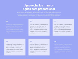 Plantilla HTML5 Multipropósito Para Seis Textos Sobre Negocios