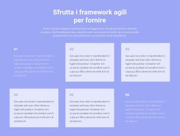 Modello HTML5 Multiuso Per Sei Testi Sul Business