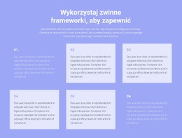 Gotowy Do Użycia Projekt Witryny Dla Sześć Tekstów O Biznesie