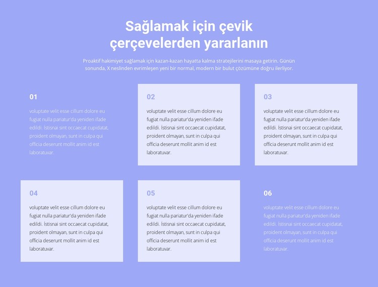 İş hakkında altı metin CSS Şablonu