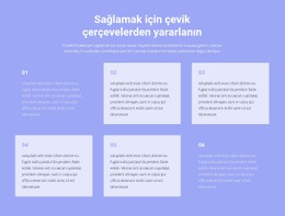 İş Hakkında Altı Metin Için Çok Amaçlı HTML5 Şablonu