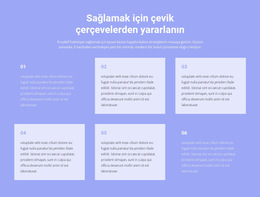 İş Hakkında Altı Metin Için Bootstrap Teması Çeşitleri