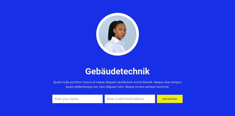 Schreiben Sie uns persönlich HTML Website Builder