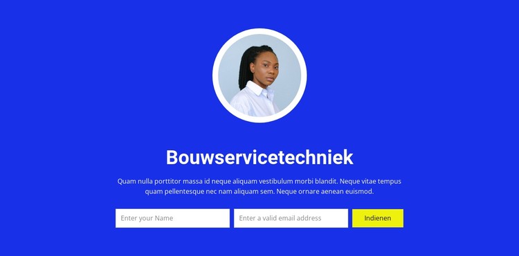 Schrijf ons persoonlijk CSS-sjabloon