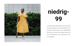 Sommerkleider – Fertiges Website-Design