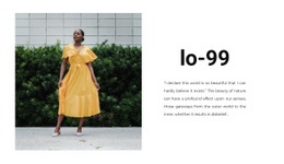 Web Page Design For Summer Dresses
