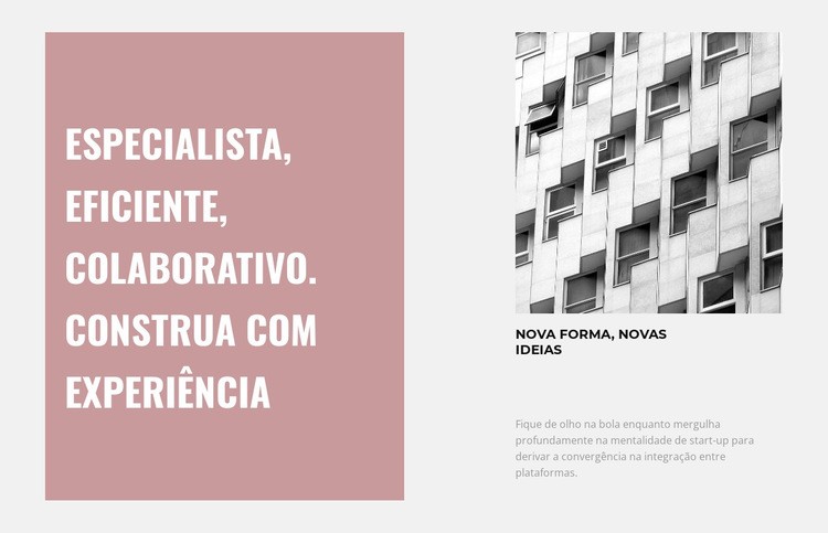 Construção de habitação barata Landing Page