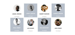 Eight People From The Team - Website Template