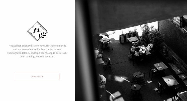 Foto van het restaurant Website mockup