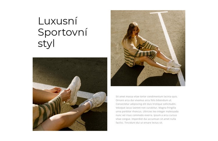 Luxusní sportovní styl Šablona