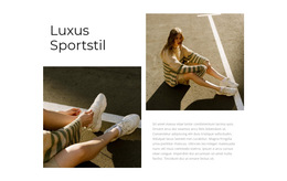 Luxuriöser Sportstil