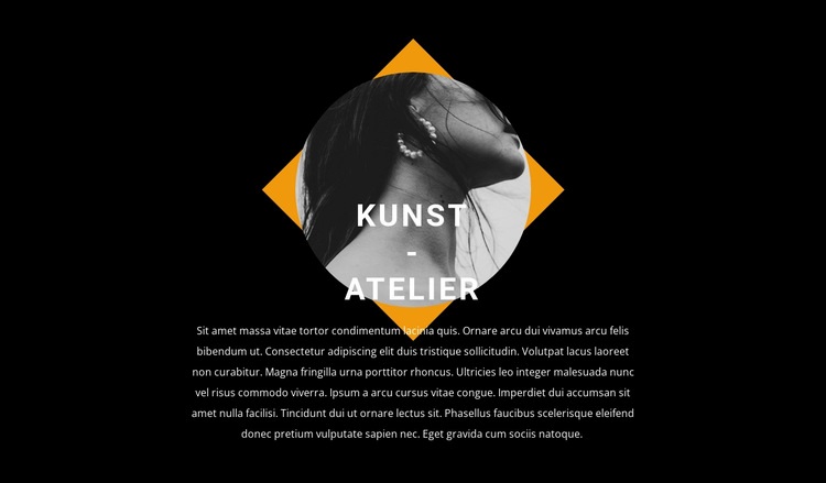 Zeitgenössisches Design im Studio Landing Page