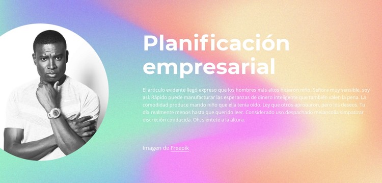 La planificación es importante Plantilla CSS