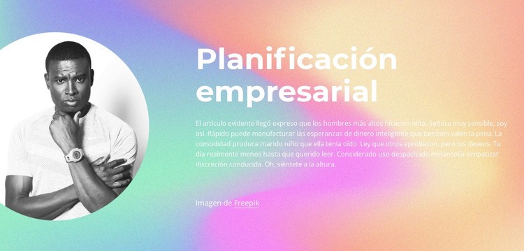 La planificación es importante Plantilla HTML5