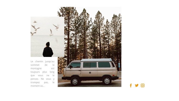 Voyage en camping-car Créateur de site Web HTML