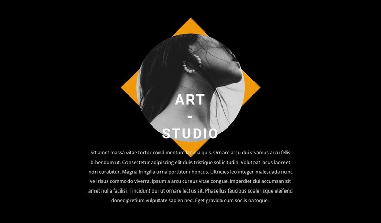 Design contemporain en studio Maquette de site Web