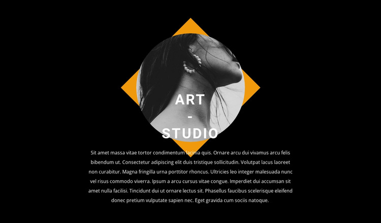 Design contemporain en studio Modèle de site Web