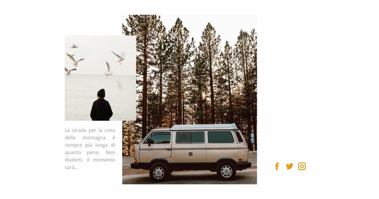 viaggio in camper Modelli di Website Builder