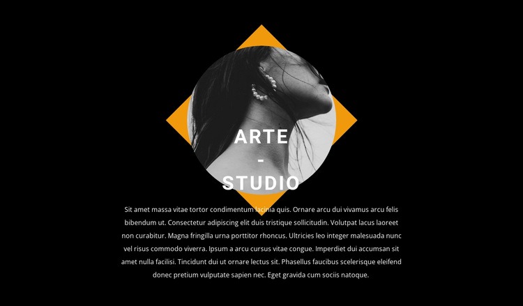 Design contemporaneo in studio Mockup del sito web