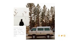 Viaggio In Camper - Modello Di Una Pagina