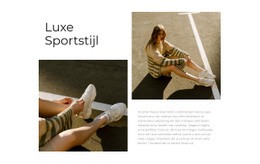 Luxe Sportstijl - Gratis Download Website-Ontwerp