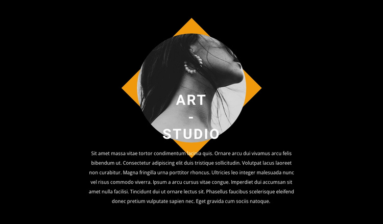 Contemporary design in the studio One Page Template