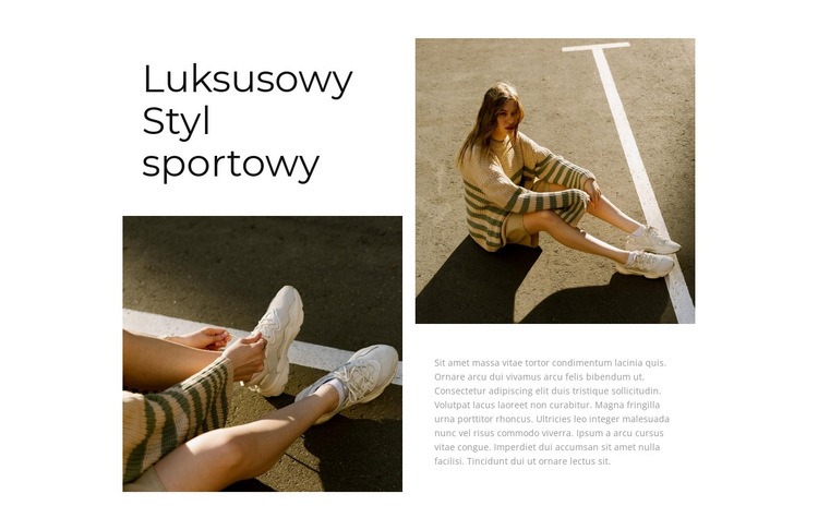 Luksusowy sportowy styl Wstęp