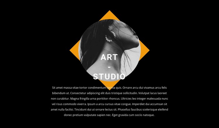 Modern design i studion Html webbplatsbyggare