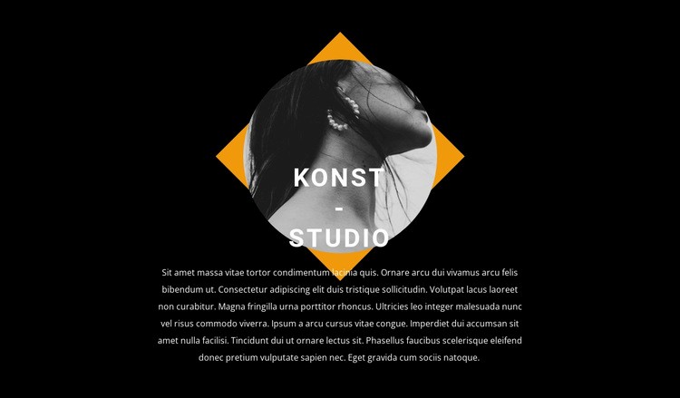 Modern design i studion CSS -mall