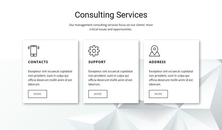 Our consulting features CSS Template