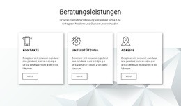 Website-Design Für Unsere Beratungsfunktionen