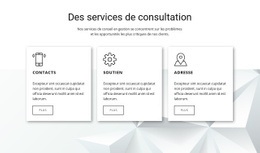 Conception De Site Web Pour Nos Fonctionnalités De Conseil