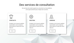 Nos Fonctionnalités De Conseil - Builder HTML