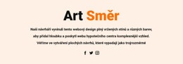 Umělecký Směr A Sociální – Stažení Šablony HTML