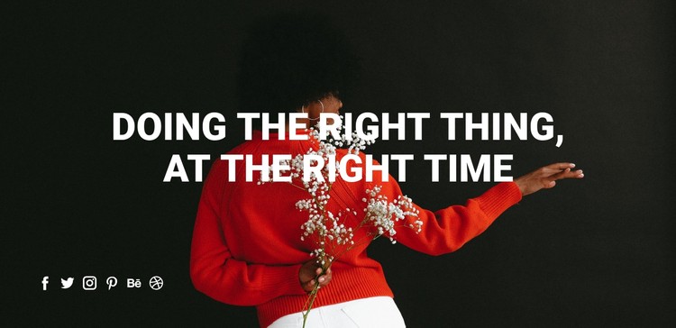 Doing the right thing CSS Template