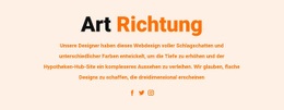 Art Direction Und Soziale - Vorlage Für Eine Seite