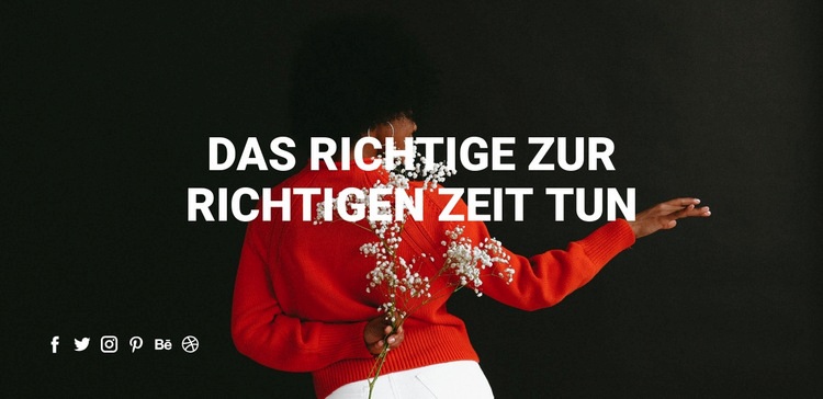 Das Richtige tun Website design