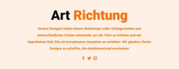 Art Direction Und Soziale – Fertiges Website-Design