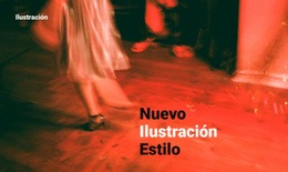 Estilo De Ilustración Plantilla De Una Sola Página