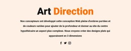 Direction Artistique Et Sociale – Téléchargement Du Modèle HTML