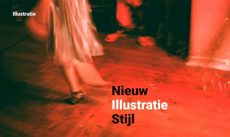 Illustratie stijl Bestemmingspagina