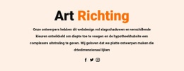 Art Direction En Sociaal - Eenvoudig Websitesjabloon